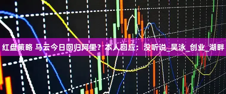 红盘策略 马云今日回归阿里？本人回应：没听说_吴泳_创业_湖畔